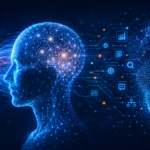 What Is Artificial Intelligence? How Ai Works, Its Main Types, And What It Means For Enterprises 1 Abstract Ai Hero Image Showing A Neural Network-Like Human Form Processing Data And Generating Enterprise Outputs.